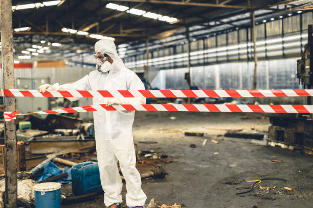 Professional Infectious Disease Decontamination technician working in Kent, OH